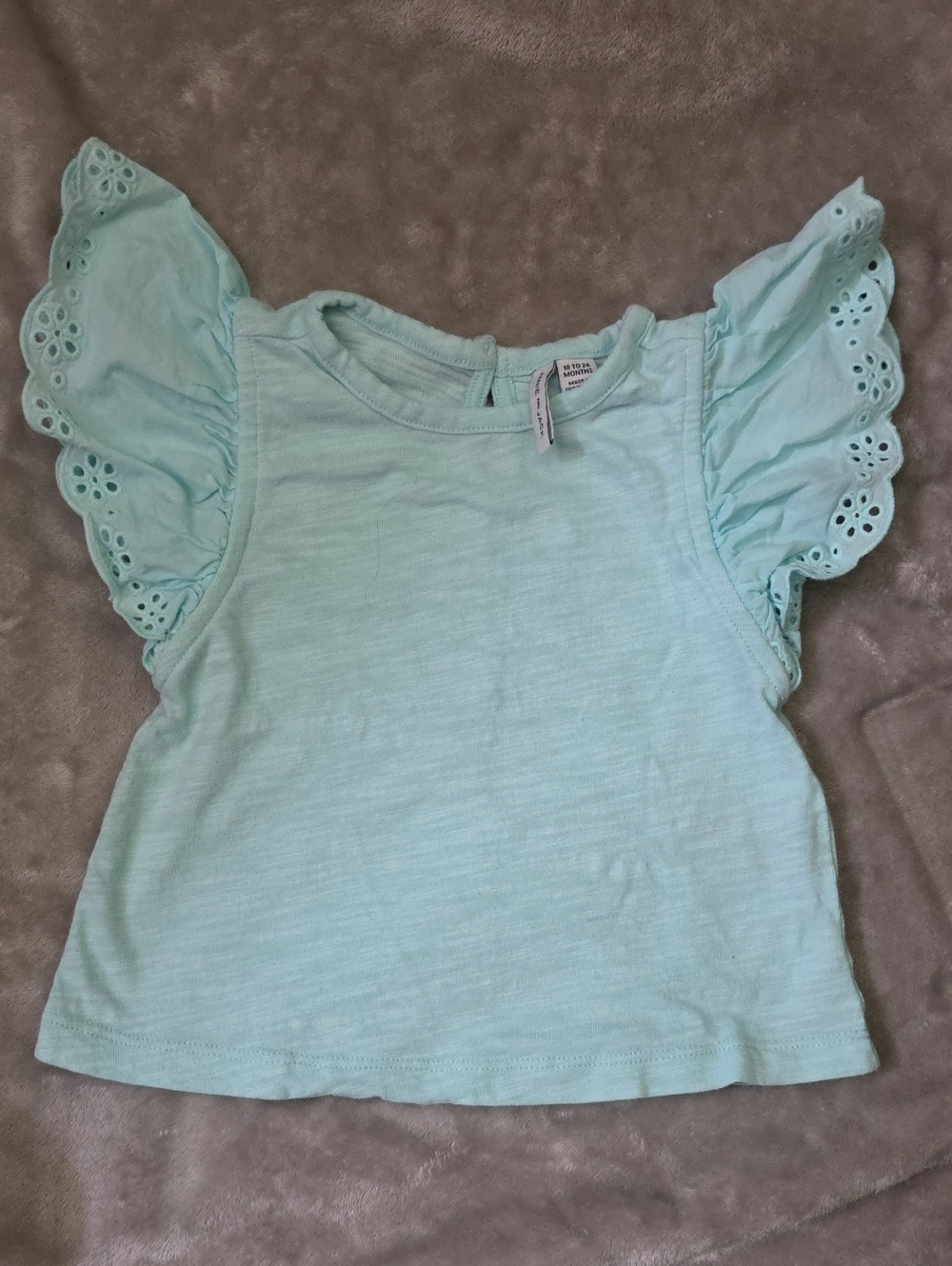 Janie And Jack Light Teal Top